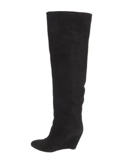 Pre-owned Giuseppe Zanotti Suede Boots In Black