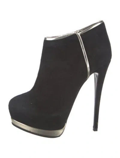 Pre-owned Giuseppe Zanotti Suede Boots In Black