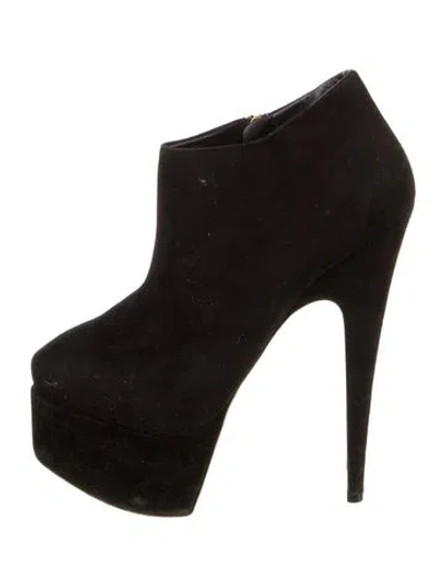 Pre-owned Giuseppe Zanotti Suede Boots In Black