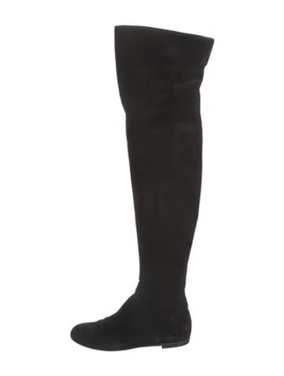 Pre-owned Giuseppe Zanotti Suede Boots In Black