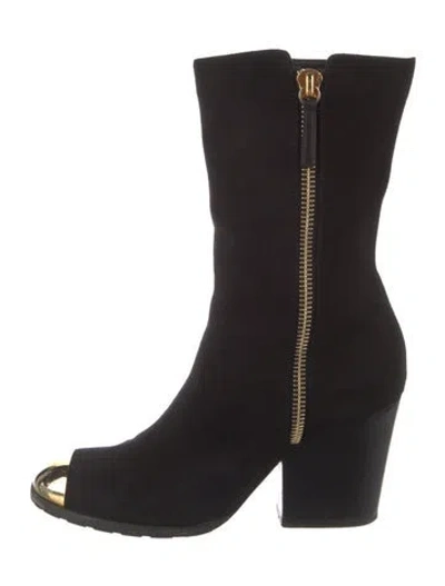 Pre-owned Giuseppe Zanotti Suede Boots In Black