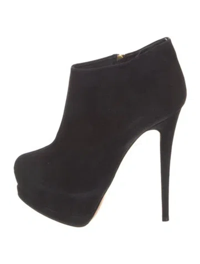 Pre-owned Giuseppe Zanotti Suede Boots In Black