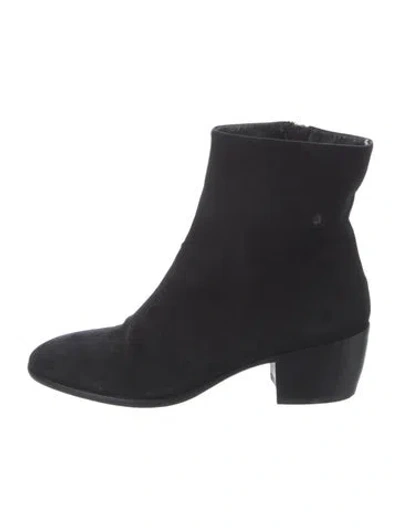 Pre-owned Giuseppe Zanotti Suede Boots In Black