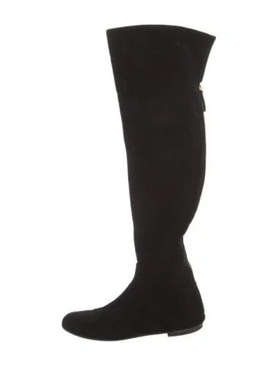 Pre-owned Giuseppe Zanotti Suede Boots In Black
