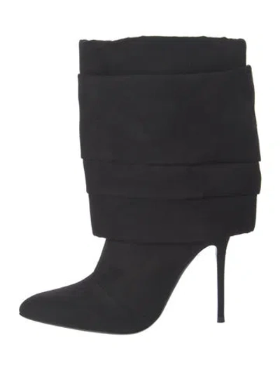 Pre-owned Giuseppe Zanotti Suede Boots In Black
