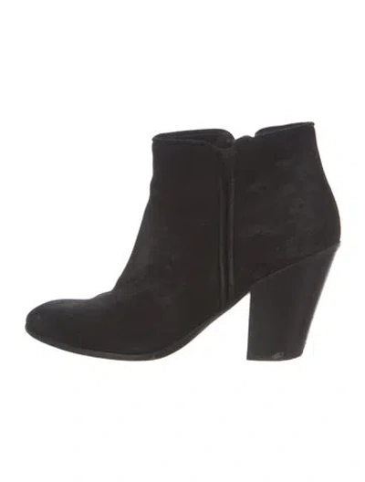 Pre-owned Giuseppe Zanotti Suede Boots In Black