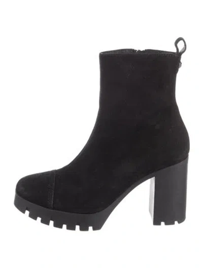 Pre-owned Giuseppe Zanotti Suede Boots In Black