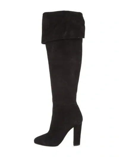 Pre-owned Giuseppe Zanotti Suede Boots In Black
