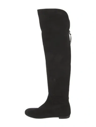 Pre-owned Giuseppe Zanotti Suede Boots In Black