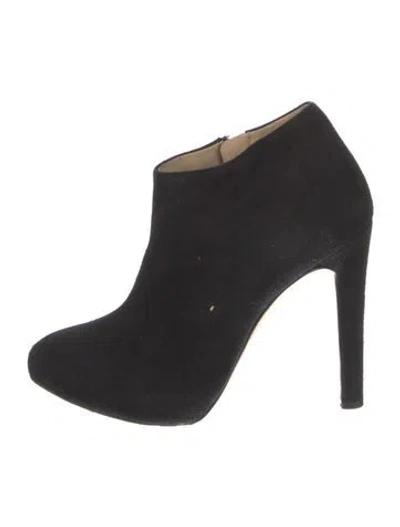 Pre-owned Giuseppe Zanotti Suede Boots In Black