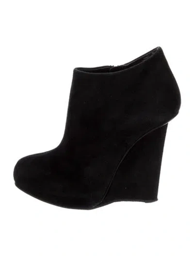 Pre-owned Giuseppe Zanotti Suede Boots In Black