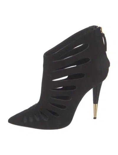 Pre-owned Giuseppe Zanotti Suede Boots In Black