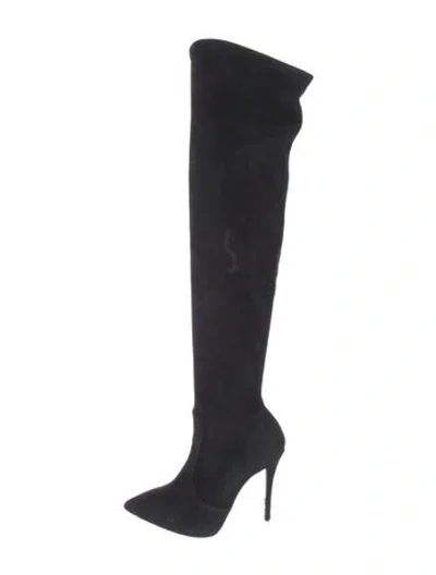 Pre-owned Giuseppe Zanotti Suede Boots In Black