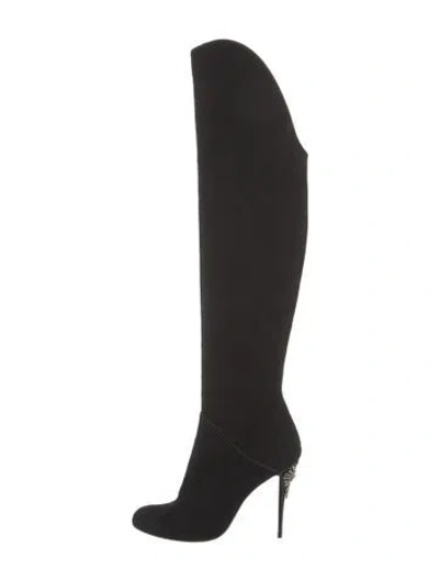 Pre-owned Giuseppe Zanotti Suede Boots In Black