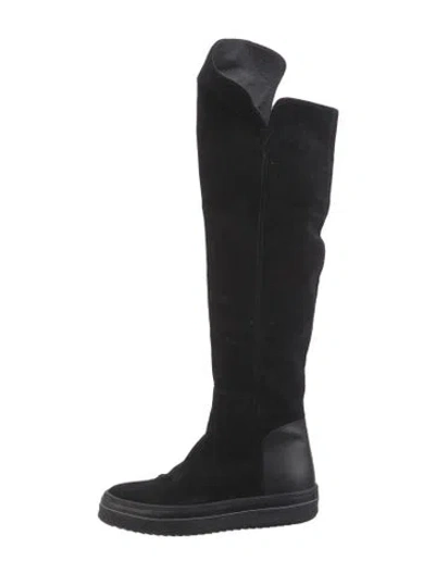 Pre-owned Giuseppe Zanotti Suede Boots In Black