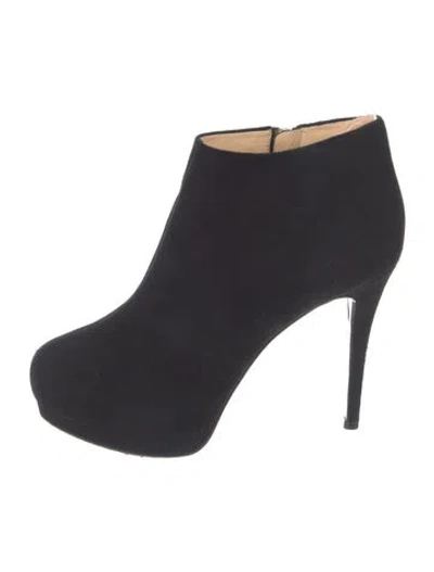 Pre-owned Giuseppe Zanotti Suede Boots In Black