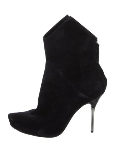 Pre-owned Giuseppe Zanotti Suede Boots In Black