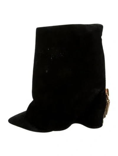 Pre-owned Giuseppe Zanotti Suede Boots In Black