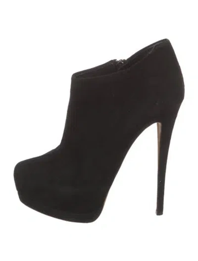 Pre-owned Giuseppe Zanotti Suede Boots In Black