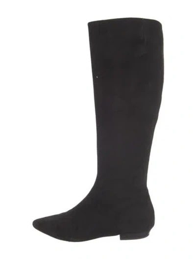 Pre-owned Giuseppe Zanotti Suede Boots In Black
