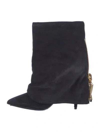 Pre-owned Giuseppe Zanotti Suede Boots In Blue