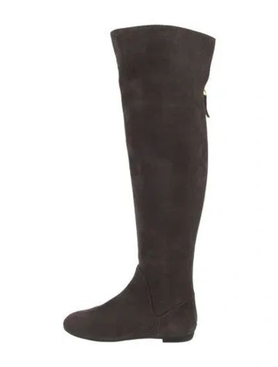 Pre-owned Giuseppe Zanotti Suede Boots In Brown