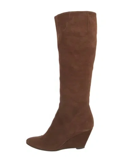 Pre-owned Giuseppe Zanotti Suede Boots In Brown