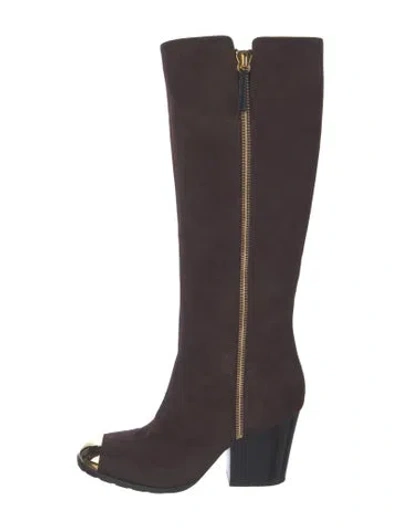 Pre-owned Giuseppe Zanotti Suede Boots In Brown