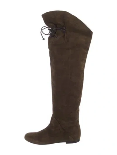 Pre-owned Giuseppe Zanotti Suede Boots In Brown
