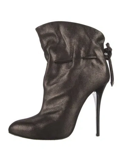 Pre-owned Giuseppe Zanotti Suede Boots In Gold