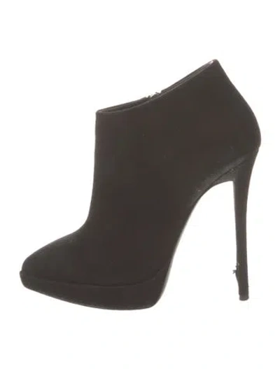 Pre-owned Giuseppe Zanotti Suede Boots In Gray