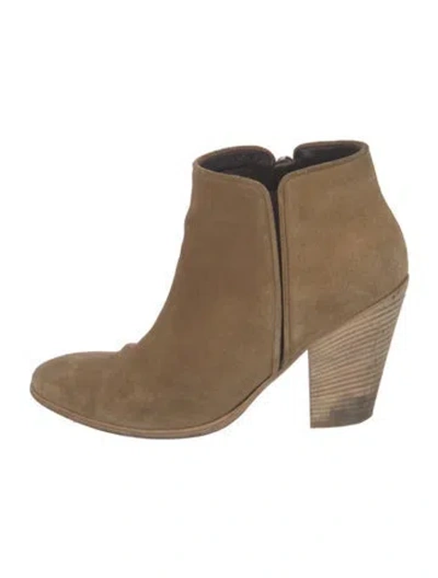 Pre-owned Giuseppe Zanotti Suede Boots In Neutral