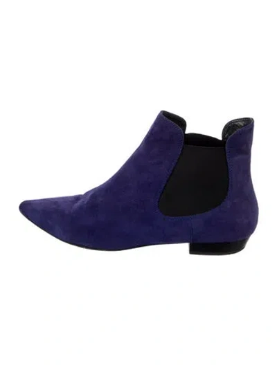 Pre-owned Giuseppe Zanotti Suede Chelsea Boots In Multi