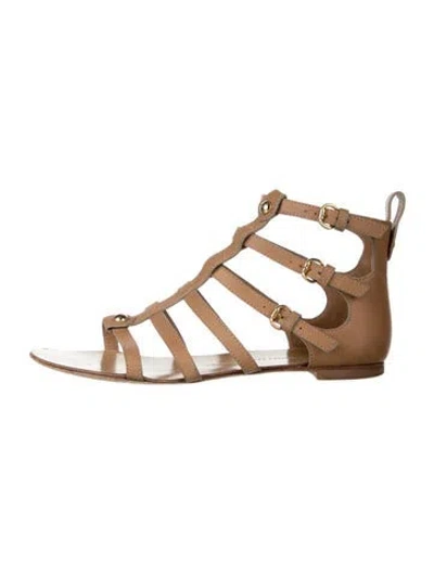 Pre-owned Giuseppe Zanotti Suede Gladiator Sandals In Grey