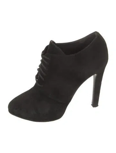 Pre-owned Giuseppe Zanotti Suede Lace-up Boots In Black