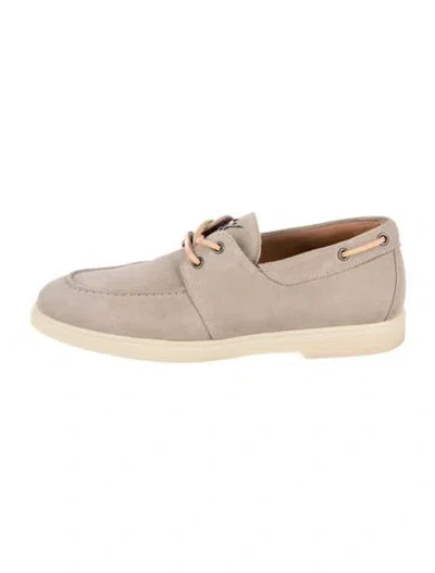 Pre-owned Giuseppe Zanotti Suede Loafer Sneakers In Neutrals