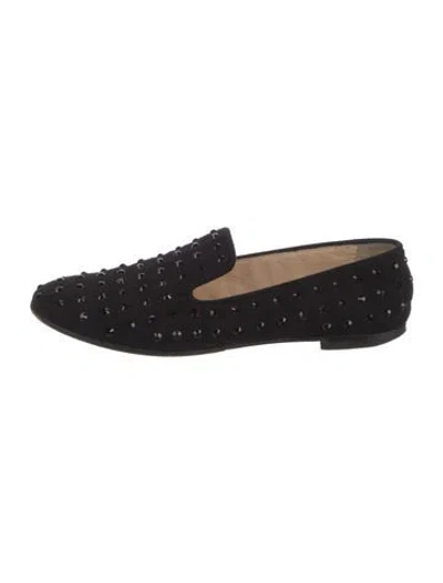 Pre-owned Giuseppe Zanotti Suede Loafers In Black