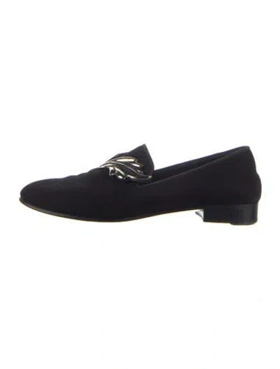 Pre-owned Giuseppe Zanotti Suede Loafers In Blue