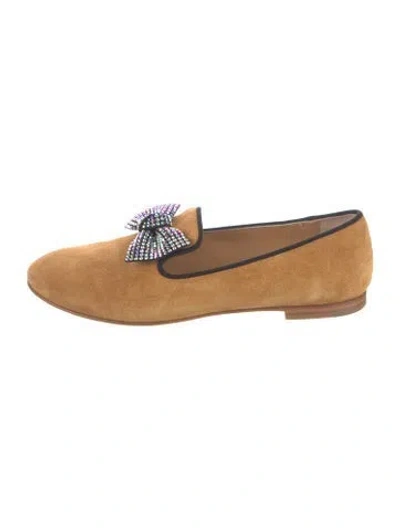 Pre-owned Giuseppe Zanotti Suede Loafers In Neutrals