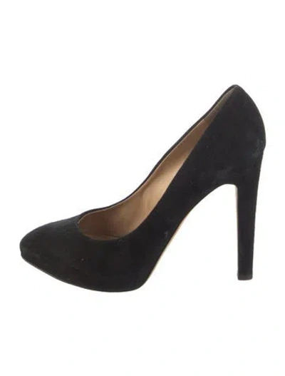 Pre-owned Giuseppe Zanotti Suede Pumps In Black