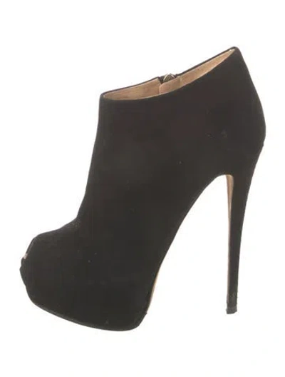 Pre-owned Giuseppe Zanotti Suede Pumps In Black