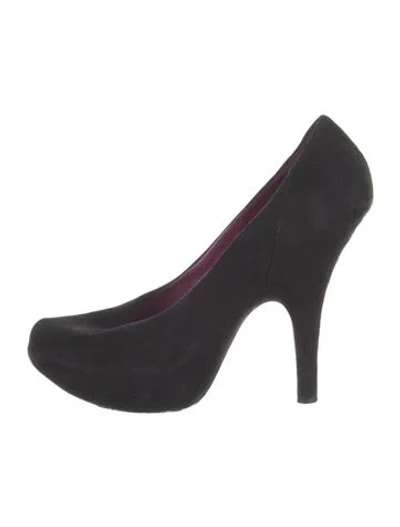 Pre-owned Giuseppe Zanotti Suede Pumps In Black