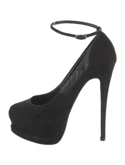 Pre-owned Giuseppe Zanotti Suede Pumps In Black