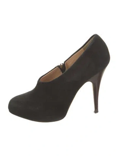 Pre-owned Giuseppe Zanotti Suede Pumps In Black