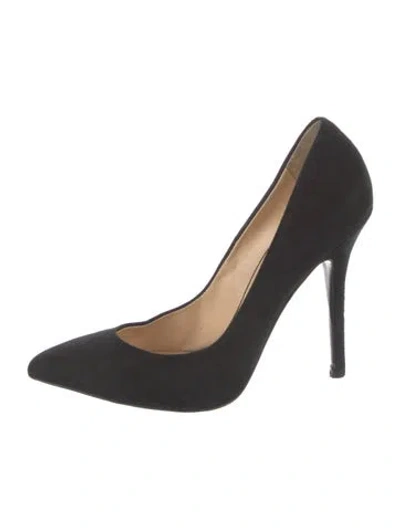 Pre-owned Giuseppe Zanotti Suede Pumps In Black