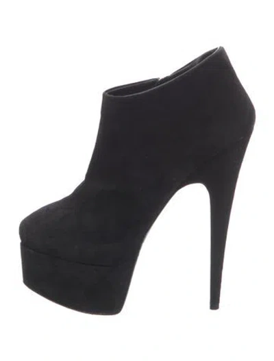Pre-owned Giuseppe Zanotti Suede Pumps In Black