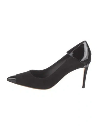 Pre-owned Giuseppe Zanotti Suede Pumps In Black
