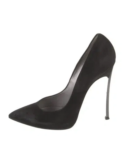 Pre-owned Giuseppe Zanotti Suede Pumps In Black