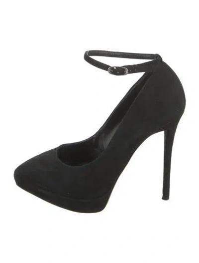 Pre-owned Giuseppe Zanotti Suede Pumps In Black