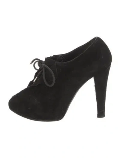 Pre-owned Giuseppe Zanotti Suede Pumps In Black